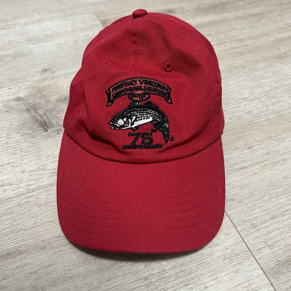 Martha's Vineyard Striped Bass and Bluefish Derby Hat 75th Anniversary Red
